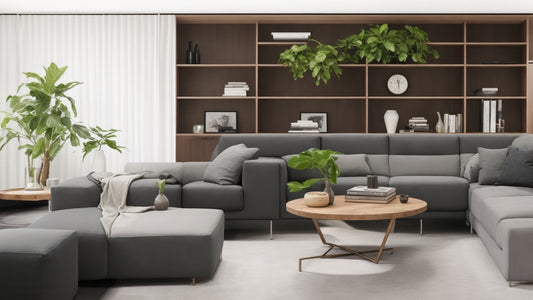 A workspace seamlessly integrated into the lounging area