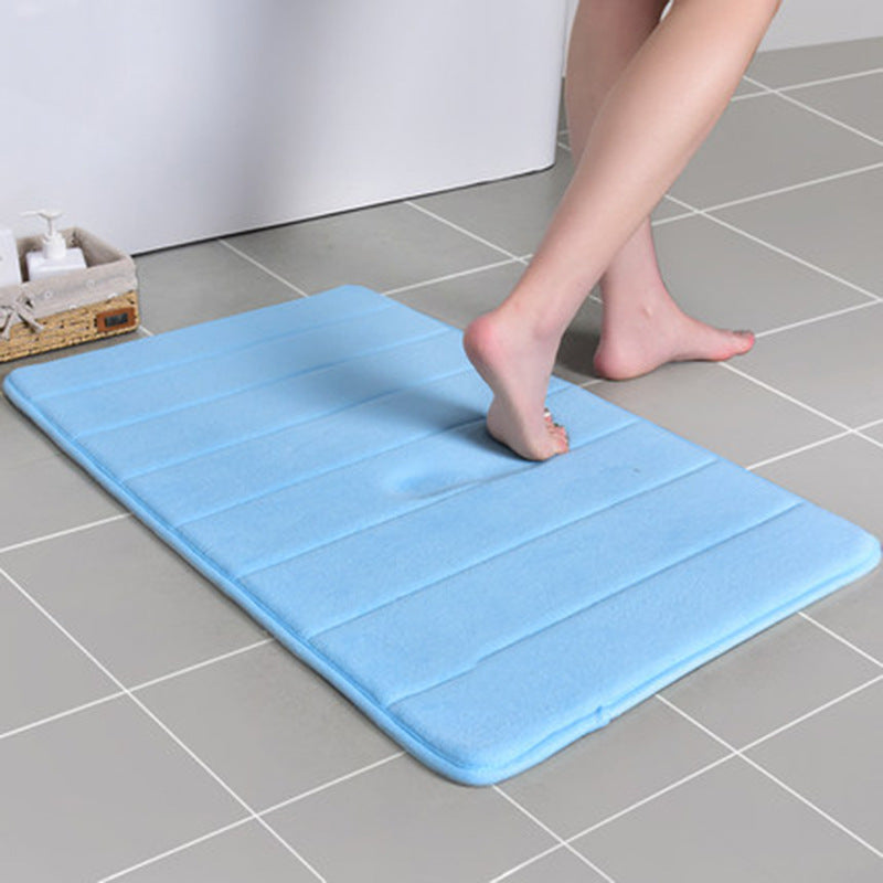 Sky blue coloured entrance door mats.
