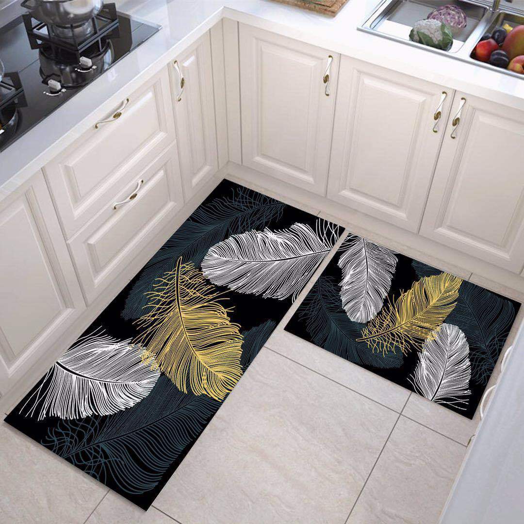 Kitchen Floor Mats Non-Slip Oil Drain Bathroom Mats